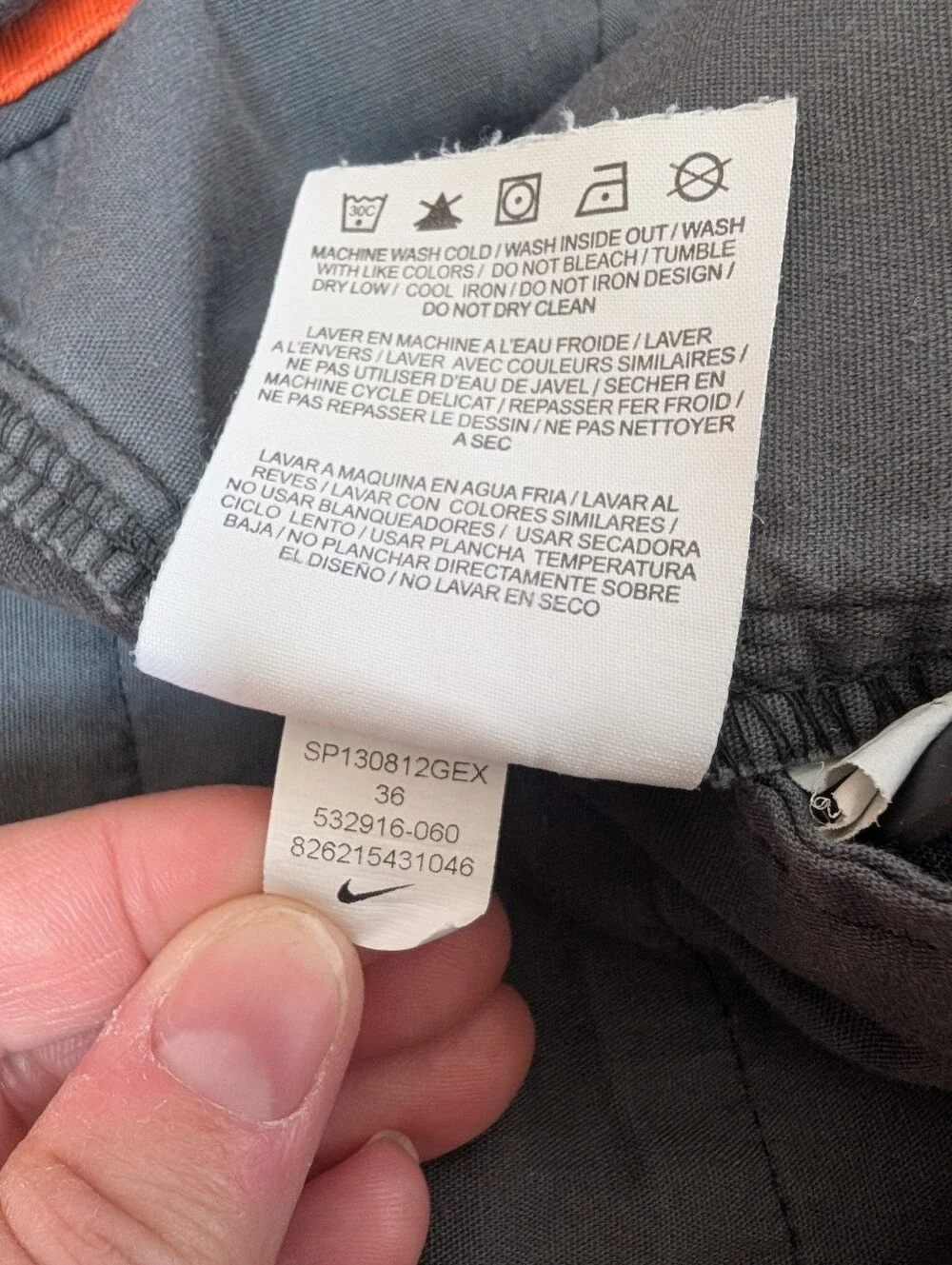 Nike The Athletic Dept. Y2K Gray Black Blue Neon Duck Camo Cargo Shorts